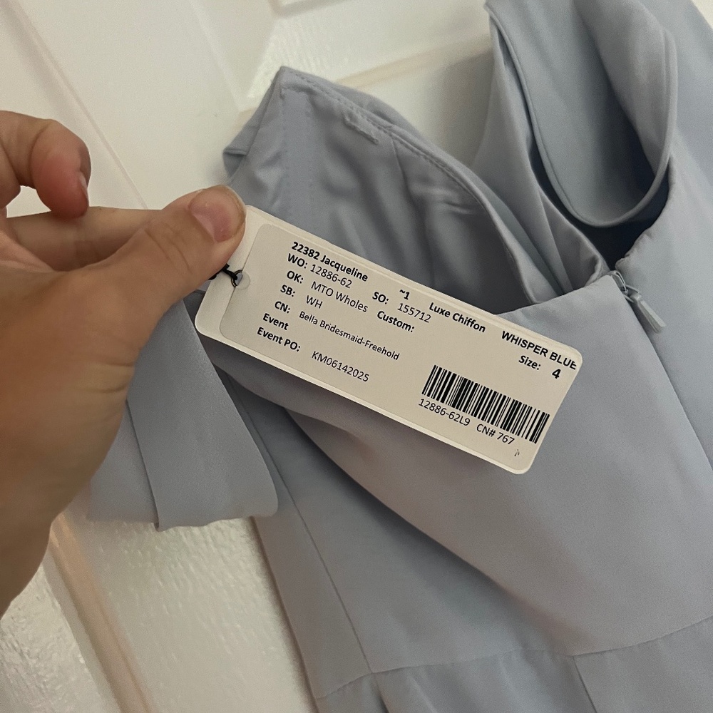 Jenny Yoo Jacqueline dress in Whisper blue